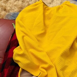 Old Navy Sunny Yellow Textured Top